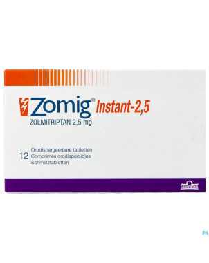 Zomig instant pi pharma 2,5mg comp orodisp. 12 pip