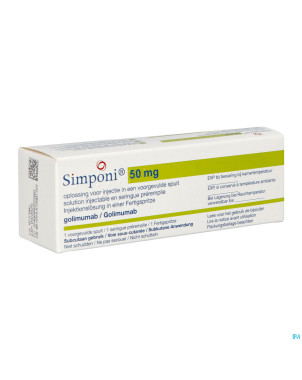 Simponi pi pharma 50mg sol inj ser prerempl. 1 pip