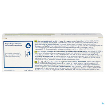 Simponi pi pharma 50mg sol inj ser prerempl. 1 pip