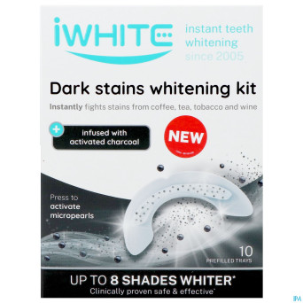 Iwhite dark stains white.kit embout.buccaux 10  nf