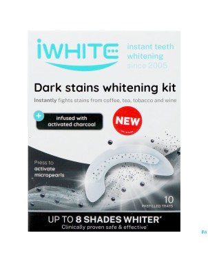 Iwhite dark stains white.kit embout.buccaux 10  nf