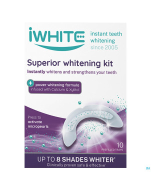 Iwhite dark stains white.kit embout.buccaux 10  nf