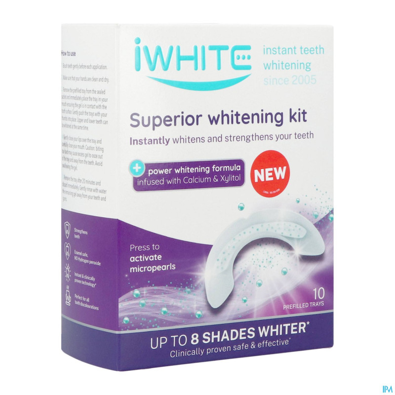 Iwhite superior whitening kit   embouts buccaux 10