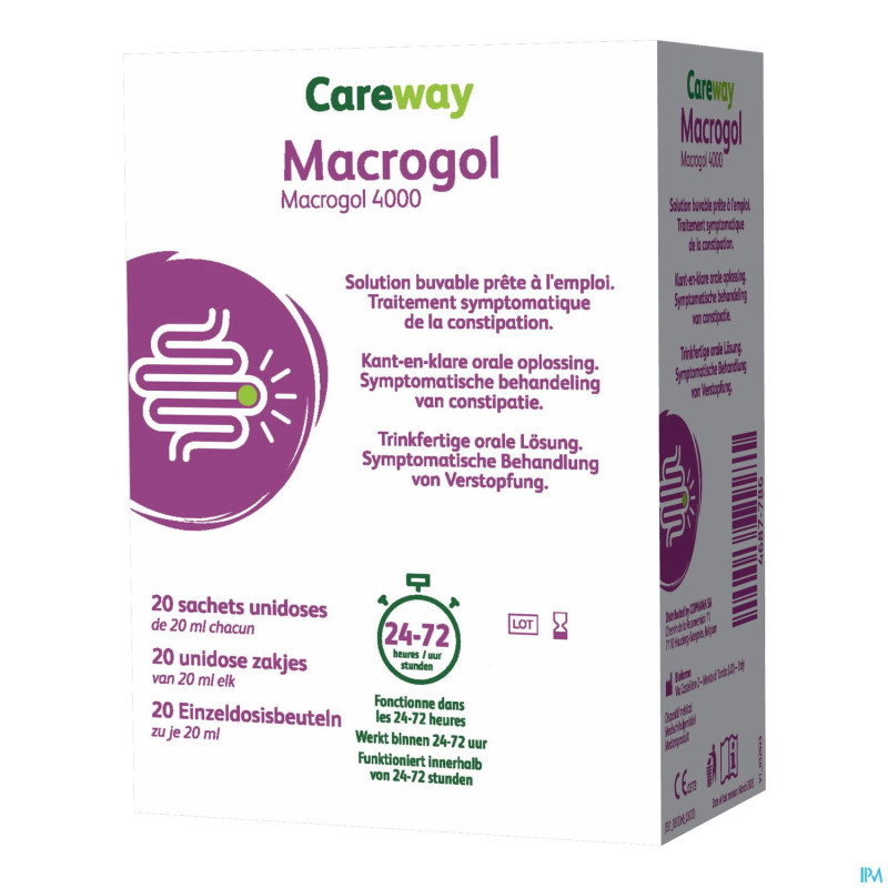 Careway macrogol 4000 10g    sach unidoses 20x20ml