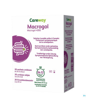 Careway macrogol 4000 10g    sach unidoses 20x20ml