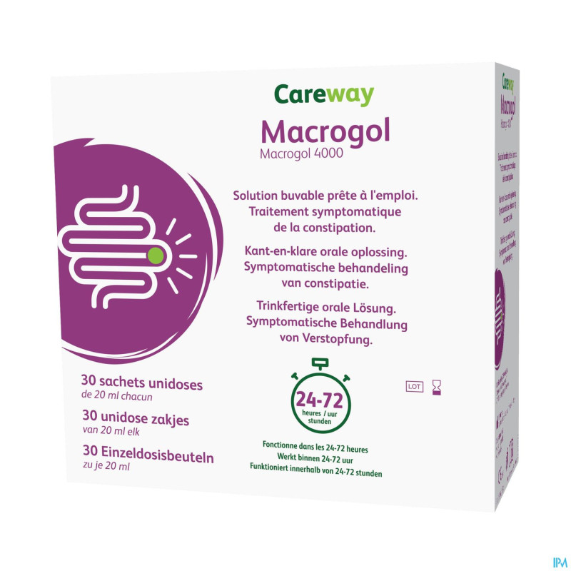 Careway macrogol 4000 10g    sach unidoses 30x20ml