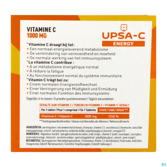 Upsa c energy 1000mg    comp efferv. 60