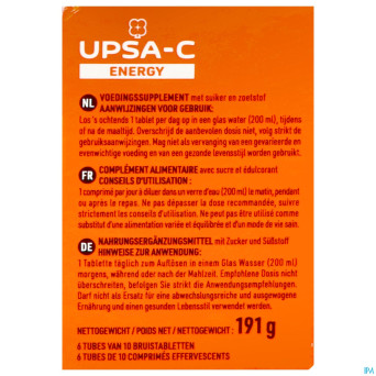 Upsa c energy 1000mg    comp efferv. 60