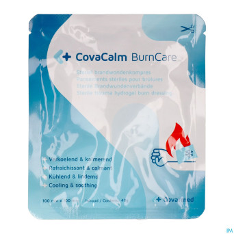 Burncare covacalm compress.st.brulures 10cmx10cm 1