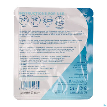 Burncare covacalm compress.st.brulures 10cmx10cm 1