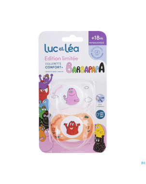Luc&lea duo sucette phys 18m+ barbapapa anneau   2