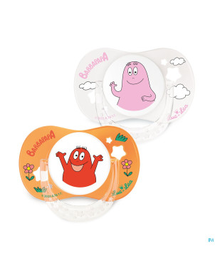 Luc&lea duo sucette phys 18m+ barbapapa anneau   2