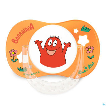 Luc&lea duo sucette phys 18m+ barbapapa anneau   2