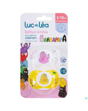 Luc&lea duo sucette phys 6-18m barbapapa anneau  2