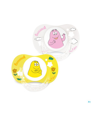 Luc&lea duo sucette phys 6-18m barbapapa anneau  2