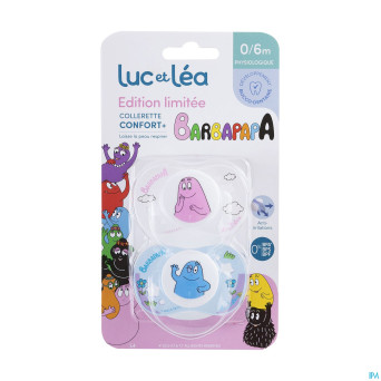 Luc&lea duo sucette phys 0-6m barbapapa anneau   2