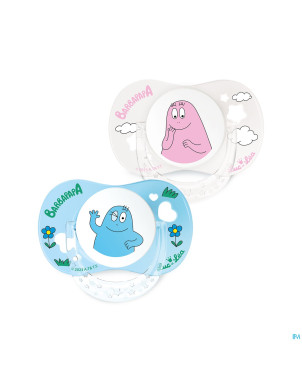 Luc&lea duo sucette phys 0-6m barbapapa anneau   2