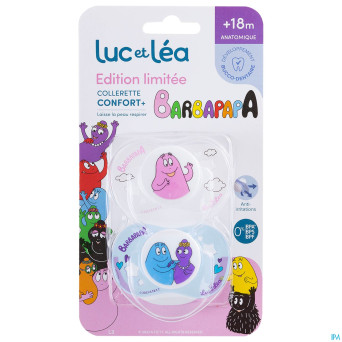 Luc&lea duo sucette ana 18m+ barbapapa anneau    2