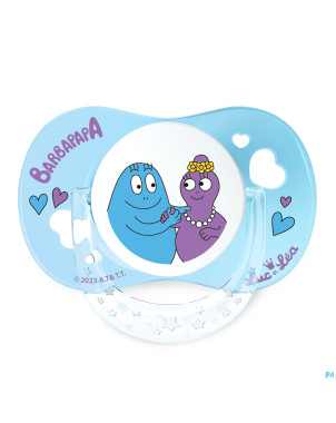 Luc&lea duo sucette ana 18m+ barbapapa anneau    2