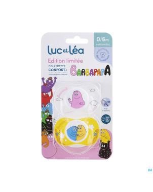 Luc&lea duo sucette ana 0-6m barbapapa anneau    2