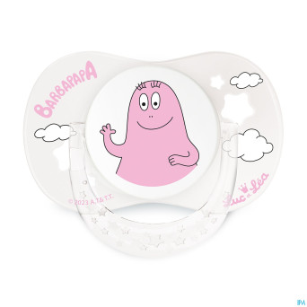 Luc&lea duo sucette ana 0-6m barbapapa anneau    2