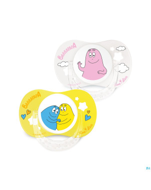 Luc&lea duo sucette ana 0-6m barbapapa anneau    2