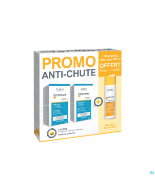 Cystiphane comp 2x120 +sh ultra doux 200ml gratuit