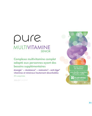 Pure multivitamine senior   comp 30