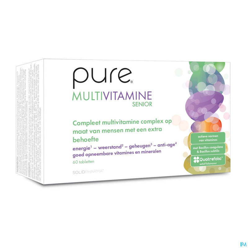 Pure multivitamine senior   comp 60