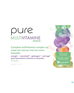 Pure multivitamine senior   comp 60