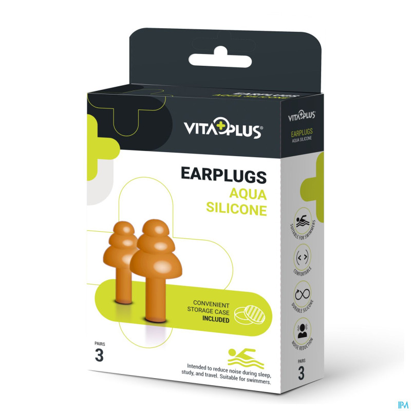 Pharmex bouchons oreille sil natation vitaplus 3x2
