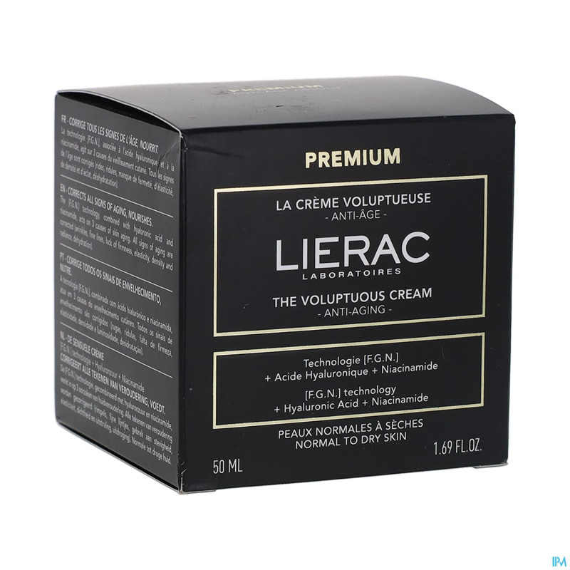 Lierac premium creme voluptueuse a/age pot 50ml nf
