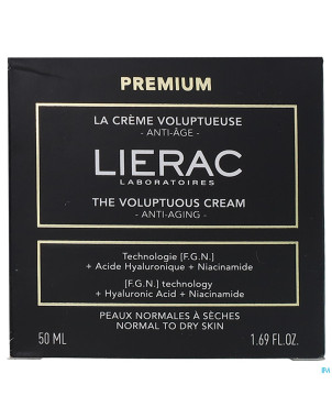 Lierac premium creme voluptueuse a/age pot 50ml nf