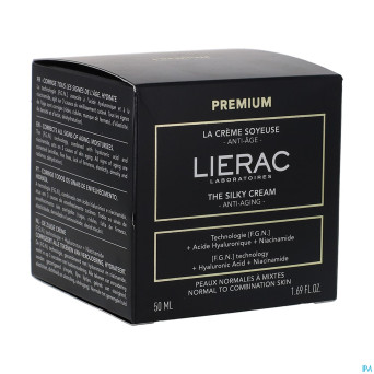 Lierac premium creme soyeuse a/age    pot 50ml nf