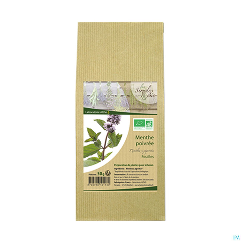 Altho simples & bio tisane menthe poivree    50g