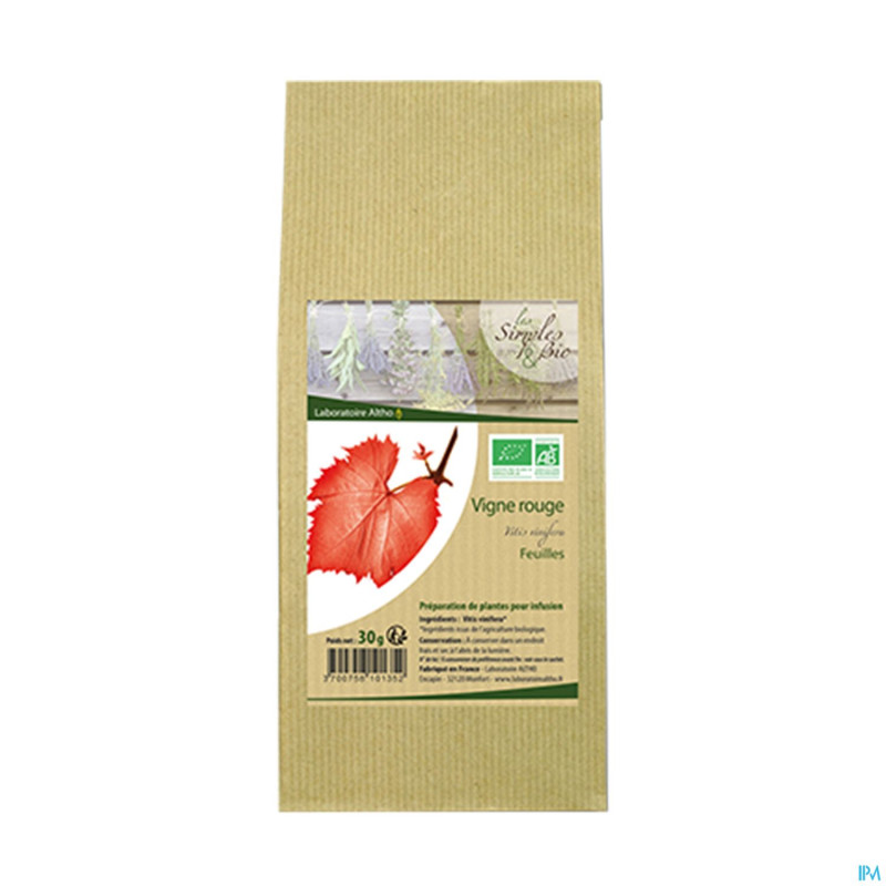 Altho simples & bio tisane vigne rouge    30g