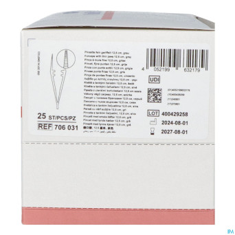 Mediset pince mors fin grise 12,5cm 25    7060313