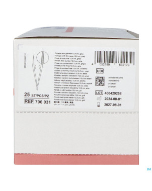 Mediset pince mors fin grise 12,5cm 25    7060313