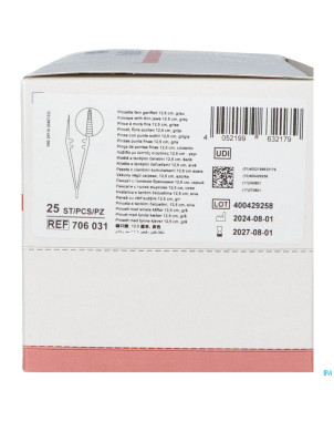 Mediset pince mors fin grise 12,5cm 25    7060313