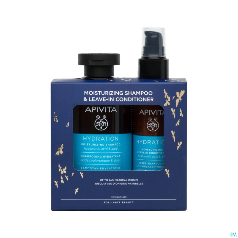 Apivita promo moisturizing sh & conditioner 2 prod
