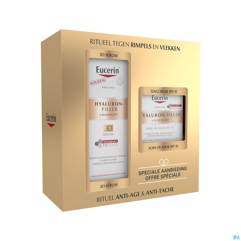 Eucerin coffret hyalyron fill.+elast.duo 3d 2 prod