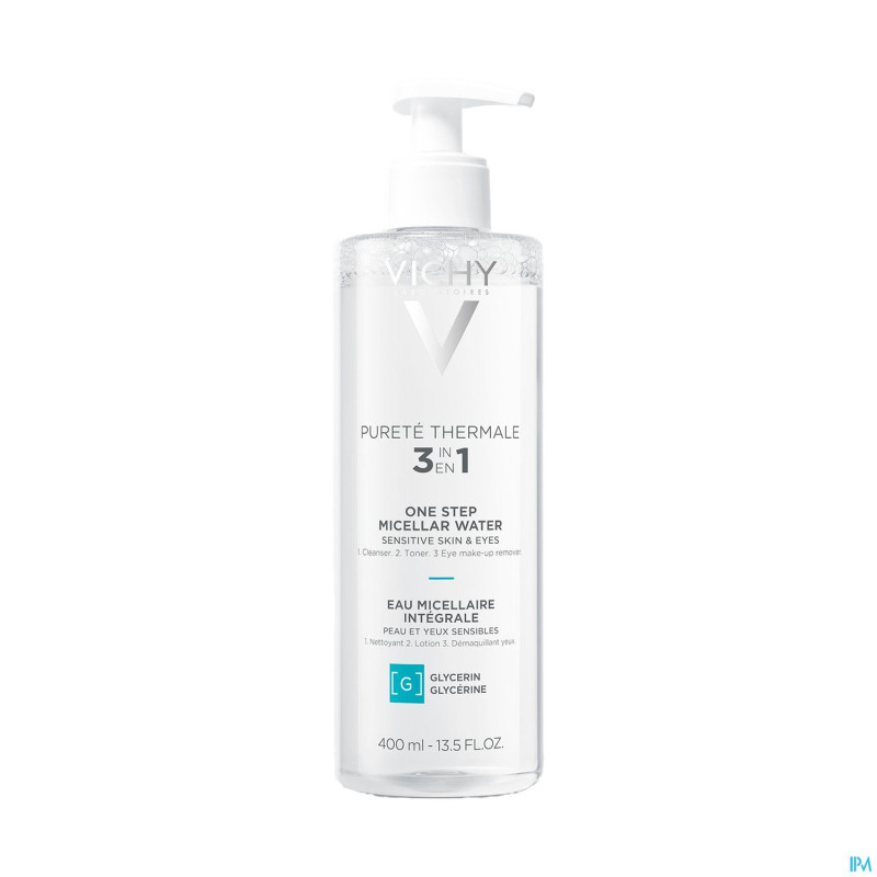 Vichy pt eau micellaire peau sensible    400ml nf