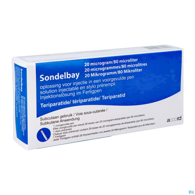 Sondelbay accord 20mcg/80mcl stylo preremplie2,4ml