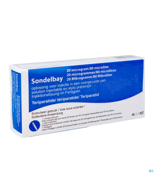 Sondelbay accord 20mcg/80mcl stylo preremplie2,4ml