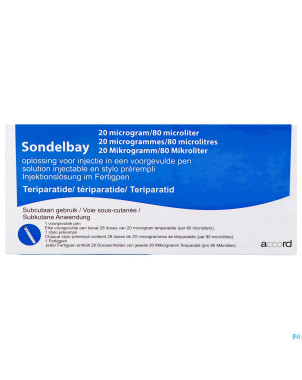 Sondelbay accord 20mcg/80mcl stylo preremplie2,4ml
