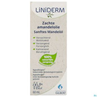 Liniderm huile amande douce    60ml