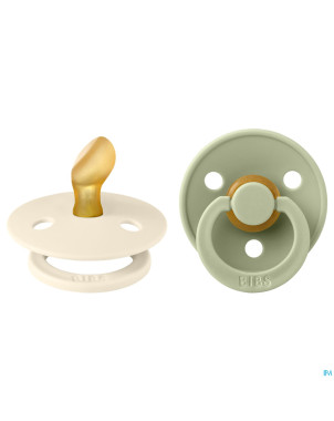 Bibs 1 sucette anatomic duo ivory/sage