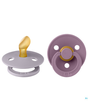 Bibs 1 sucette anatomic duo fossil/mauve
