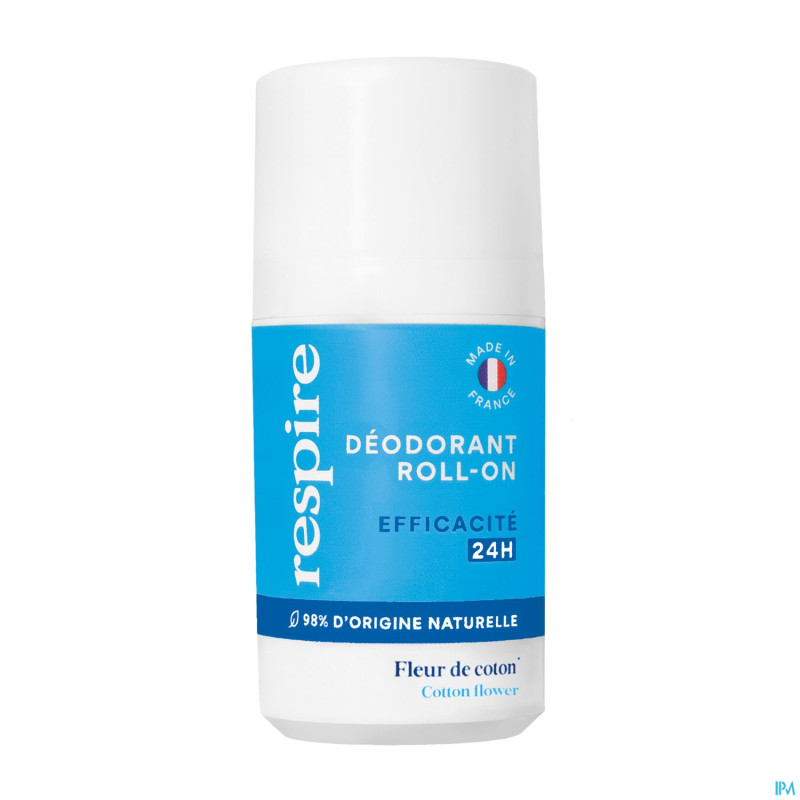 Respire deodorant fleur coton roll-on    50ml