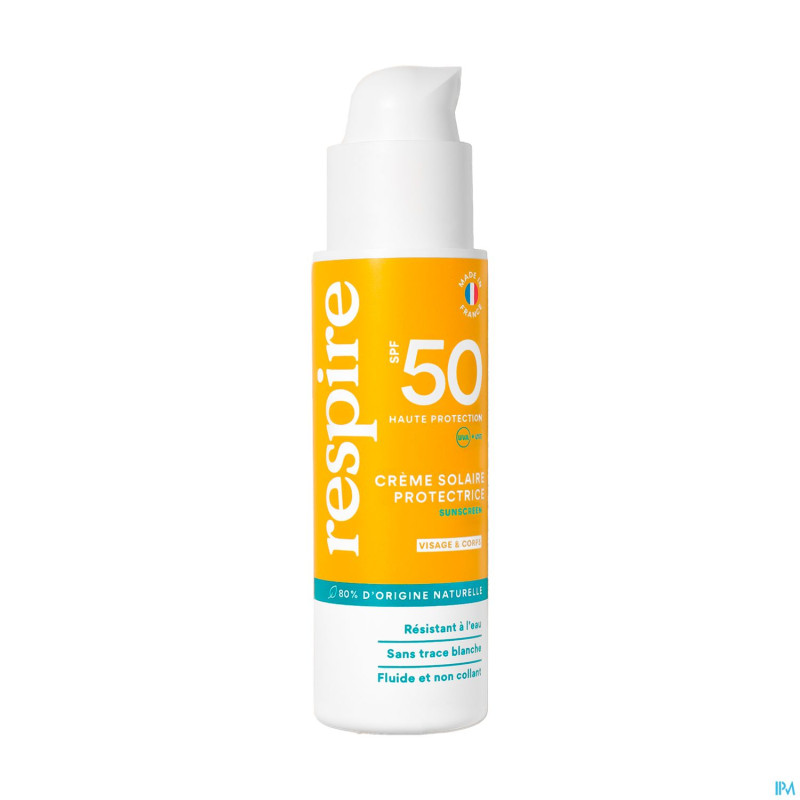 Respire creme solaire protectrice spf50    100ml